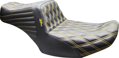 LE PERA LV-587DD-GD02 Tailwhip Seat - Double Diamond Gold Stitch FLH/FLT '23-'26