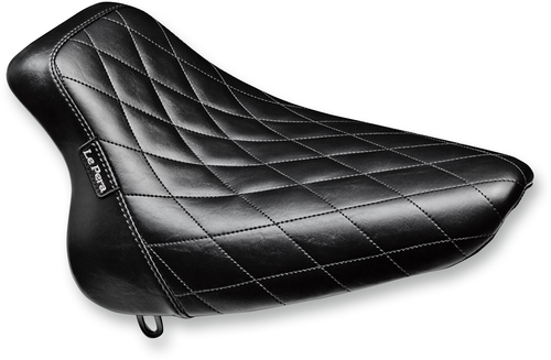 LE PERA LX-007DM Bare Bones Solo Seat - Diamond Stitch Black Softail '00-'07
