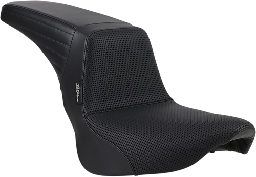 LE PERA LYR-590BW Kickflip Seat — Basketweave - Basketweave Black Softail '18-'23