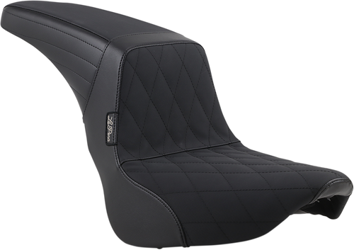 LE PERA LYR-590DMGP Kickflip Seat — Diamond w/Gripp Tape - Diamond w/ Gripp Tape Black Softail '18-'23