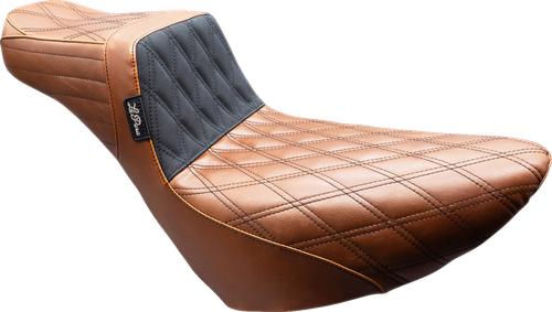 LE PERA LYR-580DLTDV01 Tailwhip Daddy Long Legs Seat - Brown Double Diamond Black Stitch FL/FX '18-'25