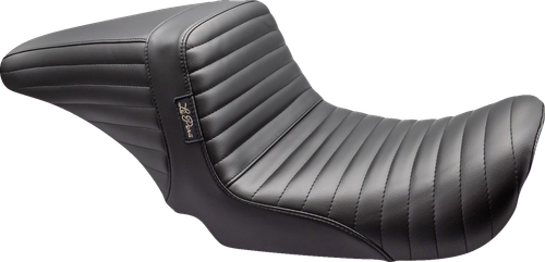 LE PERA LKU-591PT Kickflip Up Front Seat - Pleated Black Dyna '06-'17
