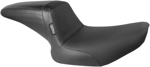 LE PERA L-598BW Kickflip Seat — Basketweave - Basketweave Black FXR '82-'94