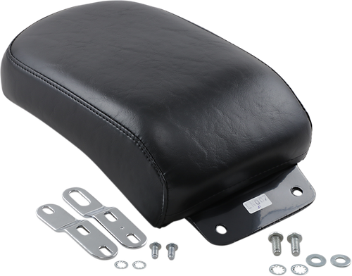 LE PERA LN-007P Bare Bones Series Pillion Pad — Smooth - Smooth Black Softail '84-'99