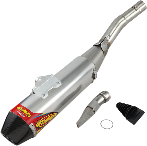 FMF 044443 Factory 4.1 RCT Slip-On Muffler - Stainless Steel/Aluminum with Carbon Fiber End Cap YZF/FX
