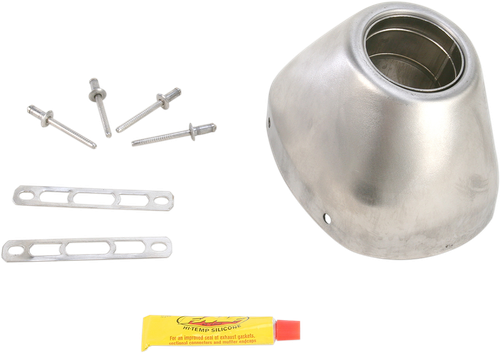 FMF 040641 Replacement End Cap Kit - Stainless Steel RCT