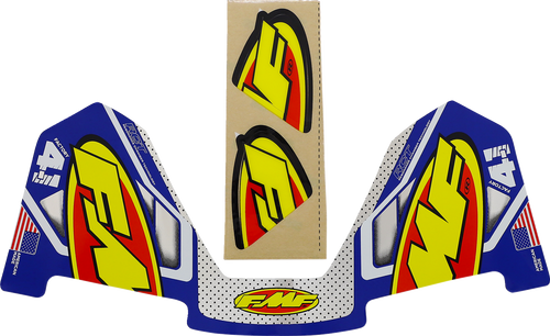 FMF 014849 Exhaust Replacement Decal - Colorways 4.1 Blue