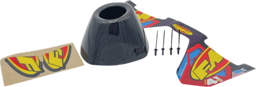 FMF 040693 End Cap Replacement Kit - Carbon RCT External Black
