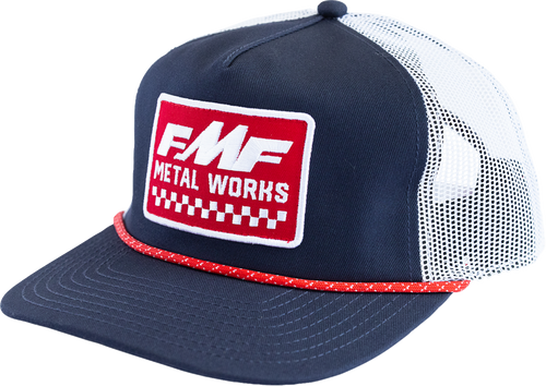 FMF SP26196900NVYOS Metal Works Hat - Navy One Size