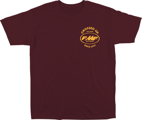 FMF SP24118901MRNSM Crossed Up T-Shirt - Maroon Small