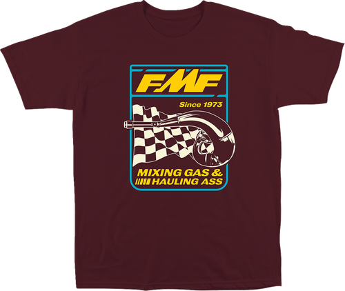 FMF SU24118901MRNLG Metalworks T-Shirt - Maroon Large