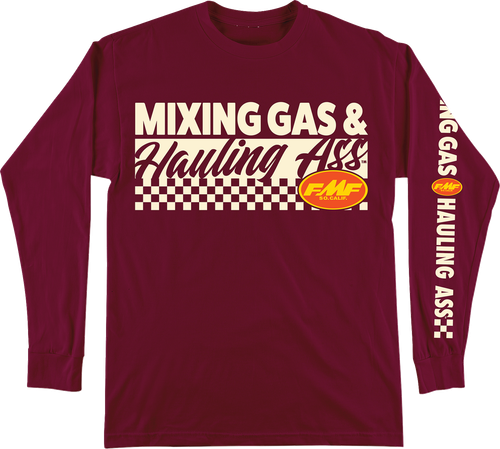 FMF FA25119901MRNXL Mixin Long-Sleeve T-Shirt - Maroon XL