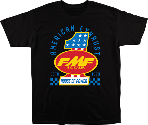 FMF HO25118906BLKLG America First T-Shirt - Black Large