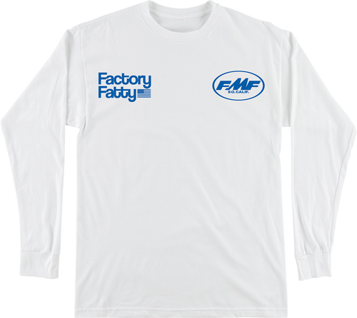 FMF HO25119900WHTSM Factory Fatty Long-Sleeve T-Shirt - White Small