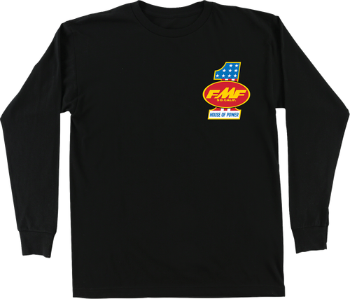FMF HO25119901BLKSM America First Long-Sleeve T-Shirt - Black Small