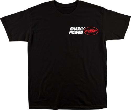 FMF SP26118900BLK2X Gnarly Power T-Shirt - Black 2XL