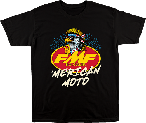 FMF SU26118905-BLK-L Merican Moto T-Shirt - Black Large