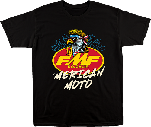 FMF SU26118905-BLK-2X Merican Moto T-Shirt - Black 2XL