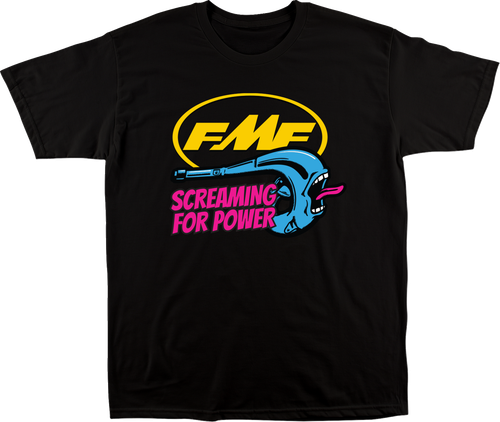 FMF 12216 Youth Screaming T-Shirt - Black Medium