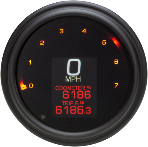 DAKOTA DIGITAL MLX-2011-K Tank Speedometer - Black Bezel - 4.5" - Black Bezel 4.5"