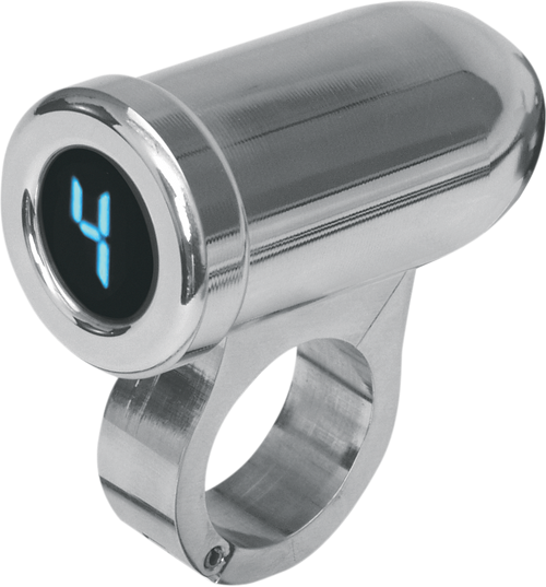 DAKOTA DIGITAL PGR-1100 1" Auto Programming Gear Indicator - Chrome - Blue Display - Chrome Blue Display