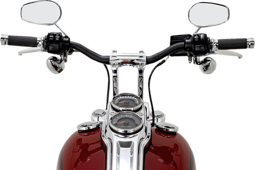 PERFORMANCE MACHINE (PM) 0208-2195M-CH Phatbar & Riser Kit - Internal Wiring 9" Chrome