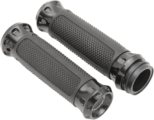 PERFORMANCE MACHINE (PM) 0063-2082-B Overdrive Custom Grips - TBW Black