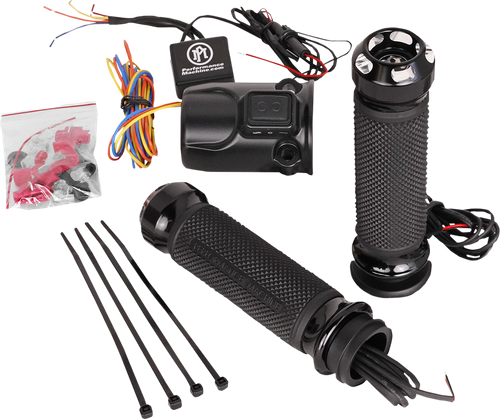 PERFORMANCE MACHINE (PM) 0063-2095-BM Apex Heated Grips - FLTRX Contrast Cut