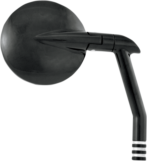 PERFORMANCE MACHINE (PM) 0064-2035-BM Vision Series Mirror - Vision Side View Round Black/Contrast Cut Left/Right
