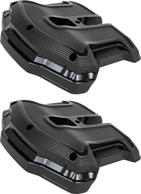 PERFORMANCE MACHINE (PM) 0177-2084-SMB Rocker Box Covers - Race Series Black Ops M8