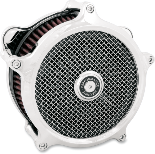 PERFORMANCE MACHINE (PM) 0206-2139-CH Super Gas Air Cleaner Kit - Chrome