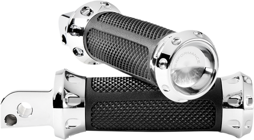 PERFORMANCE MACHINE (PM) 0035-1245M-CH Overdrive Foot Pegs - Passenger Chrome FL/FX