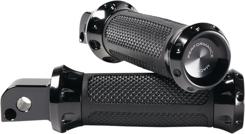 PERFORMANCE MACHINE (PM) 0035-1245M-B Overdrive Foot Pegs - Passenger Black FL/FX