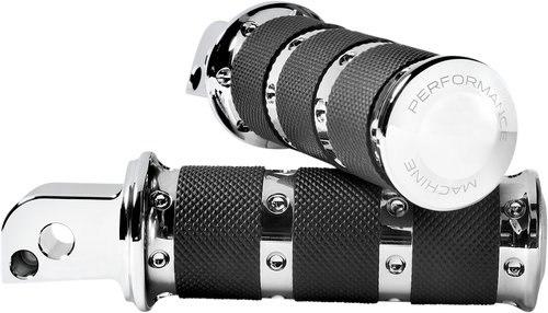 PERFORMANCE MACHINE (PM) 0035-1249M-CH XLS Foot Pegs - Chrome XLS M8 Passenger