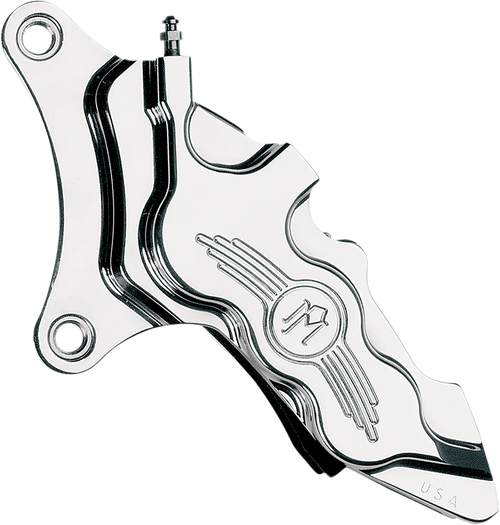 PERFORMANCE MACHINE (PM) 0051-2909-CH Six-Piston Differential-Bore Front Caliper - 11.5" Left Chrome