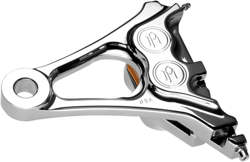 PERFORMANCE MACHINE (PM) 1294-0077-CH Four-Piston Differential-Bore Caliper - Rear 06-07 FXST Chrome