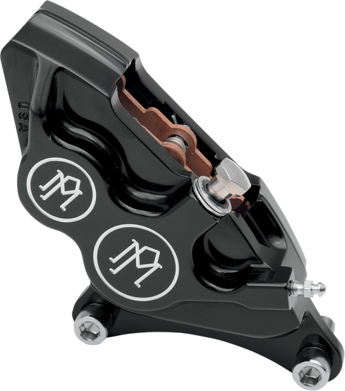 PERFORMANCE MACHINE (PM) 0053-2916-BM Four-Piston Differential-Bore Caliper - Front Right Contrast Cut™ 11.5"