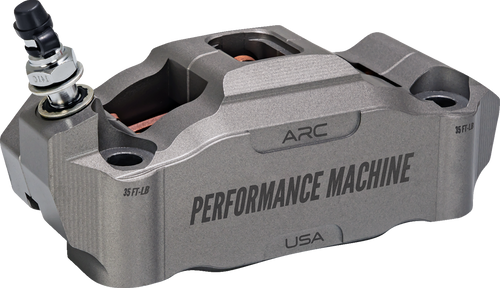 PERFORMANCE MACHINE (PM) 0052-2427-GYC Race Series Radial Mount Front Caliper With ARC Technology - Front Left Gunmetal Gray