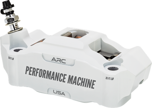 PERFORMANCE MACHINE (PM) 0052-2427-WC Race Series Radial Mount Front Caliper With ARC Technology - Front Left White