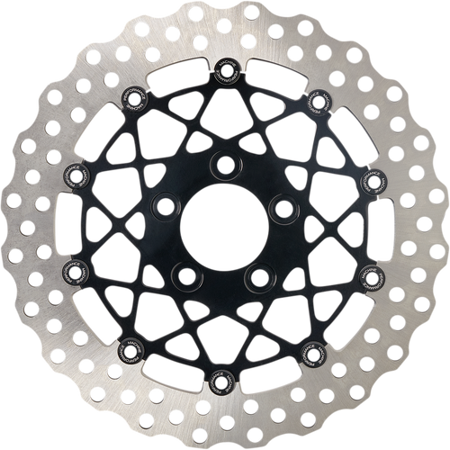 PERFORMANCE MACHINE (PM) 0133-1809S-B Two-Piece Brake Rotor - Front 11.8" Black