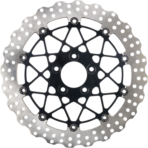 PERFORMANCE MACHINE (PM) 0133-1810S-B Two-Piece Brake Rotor - Rear 11.8" Black Ops