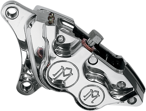 PERFORMANCE MACHINE (PM) 0053-2919-P Four-Piston Differential-Bore Caliper - Front Left Polished 00-17 Harley-Davidson