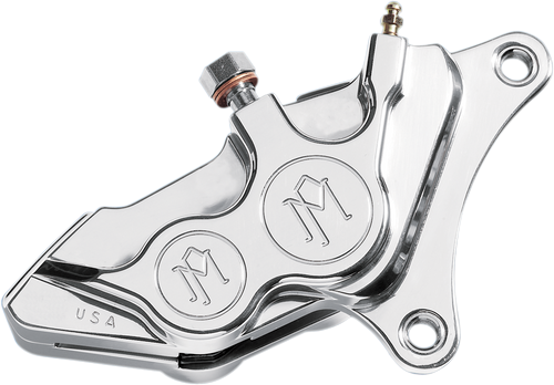 PERFORMANCE MACHINE (PM) 0053-2919-CH Four-Piston Differential-Bore Caliper - Front Left Chrome 00-17 Harley-Davidson