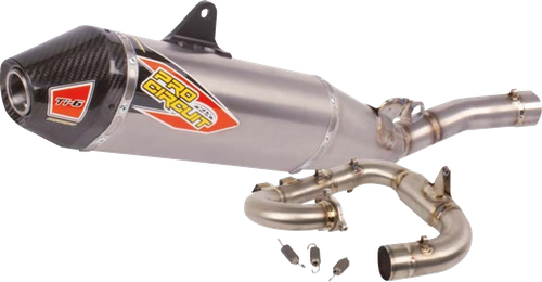 PRO CIRCUIT 0332645F Ti-6 Exhaust System - Titanium/Carbon Fiber