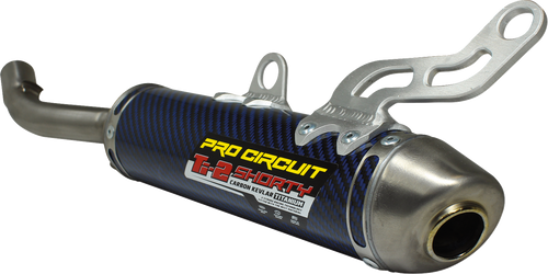 PRO CIRCUIT 1132425K Ti-2 Silencer - R304 Titanium Blue/Carbon Fiber YZ 250