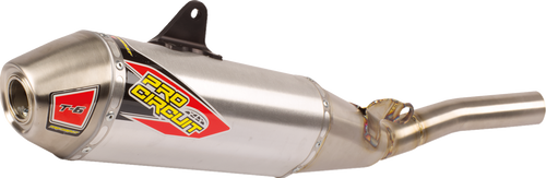 PRO CIRCUIT 0132645A T-6 Slip-On Muffler - Stainless Steel YZ 450