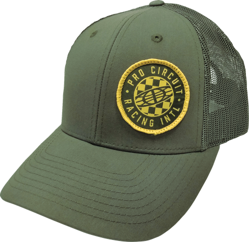 PRO CIRCUIT 6720105 Checked Global Hat - Olive One Size