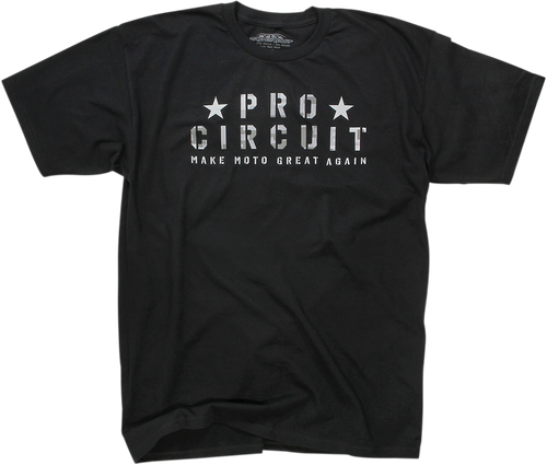 PRO CIRCUIT 6411810-20 Flag T-Shirt - Black Medium