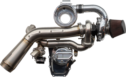 TRASK TM-7620-PO Tornado Turbo Performance Kit - Stage 2 Polished with Polished Aluminum Gen 2 M8