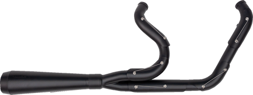 TRASK TM-5300BKBK 2-into-1 Assault Exhaust System - Full Black on Black